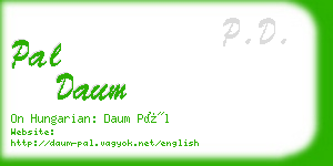 pal daum business card